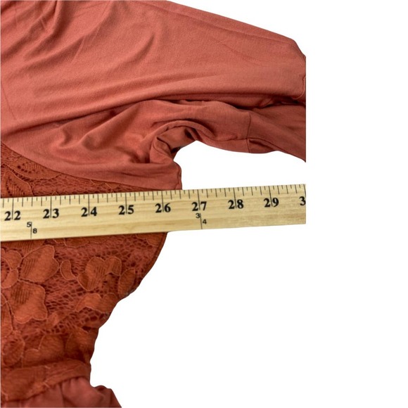 TORRID HI-LOW SKATER MINI DRESS - SUPER SOFT RUSTY BROWN SZ - Picture 8 of 13